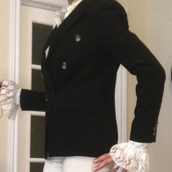 Simons - Contemporaine Balmain Style Double Breasted Blazer - Picture 6 of 16